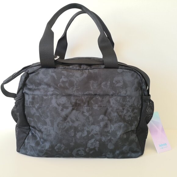 NWT Ivivva by LULULEMON Black Multi Floral Everyday Practice Duffle Travel Bag - Picture 4 of 11